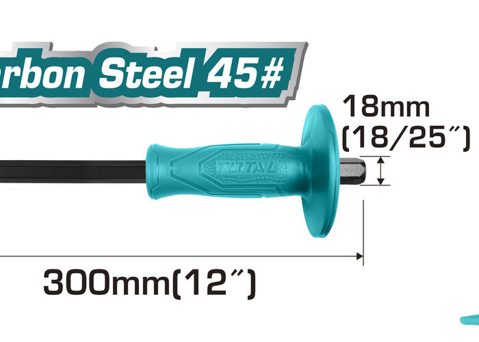 Зубило с протектором острое 18мм  300мм, THT4221226