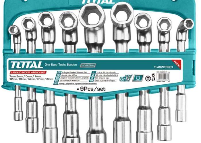 Набор торцевых L-образных ключей 7мм-19мм 9шт  , TLASWT0901