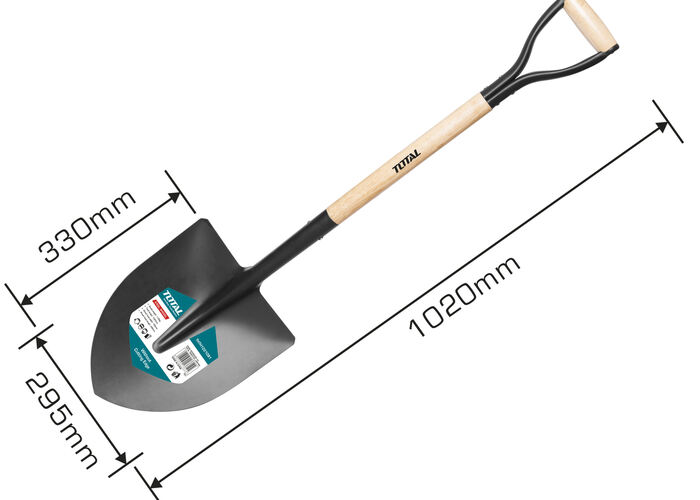 Лопата штыковая с черенком  33,5см*29см 1030мм  THTHW0103