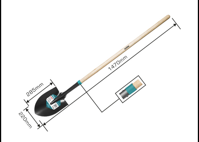 Лопата  штыковая с черенком  22см*29,5см 1450мм  THTHW0201