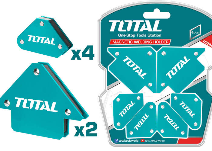 Держатель магнитный для сварки 70*42.5*12mm(4шт)+ 120*83*14.4mm(2шт), TAMWH6002