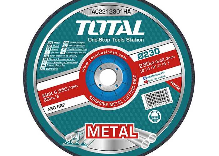 Диск отрезной по металлу 230MMX3.0MM , TAC2212301HA