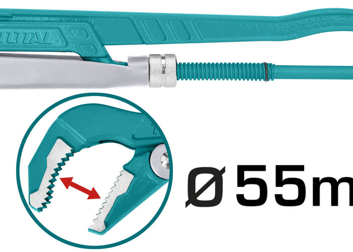 Ключ трубный рычажный 45° 55мм 1-1/2"  THT172153 (16)