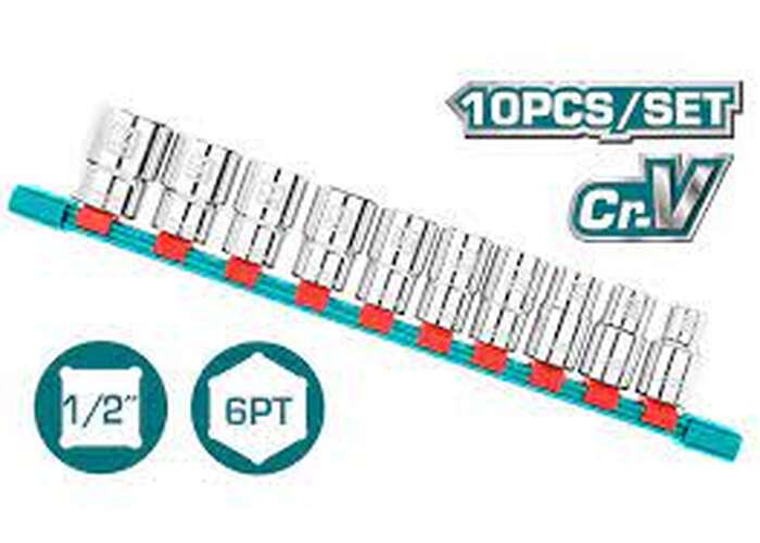 Набор торцевых головок 1/2" 10шт THT121101 (10)