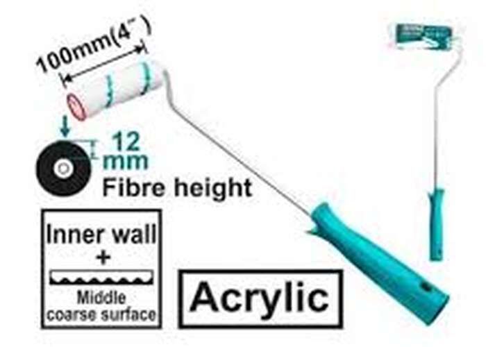 Валик малярный 100мм Акрил , THT8541